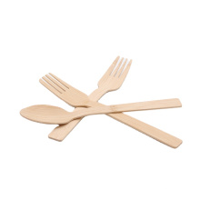 Cubiertos de madera disponibles biodegradables fijados para los alimentos de preparación rápida de la tienda conveniente del restaurante que usa